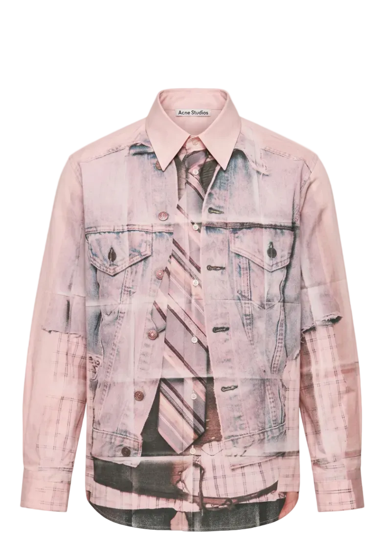 Printed Button-Up Shirt