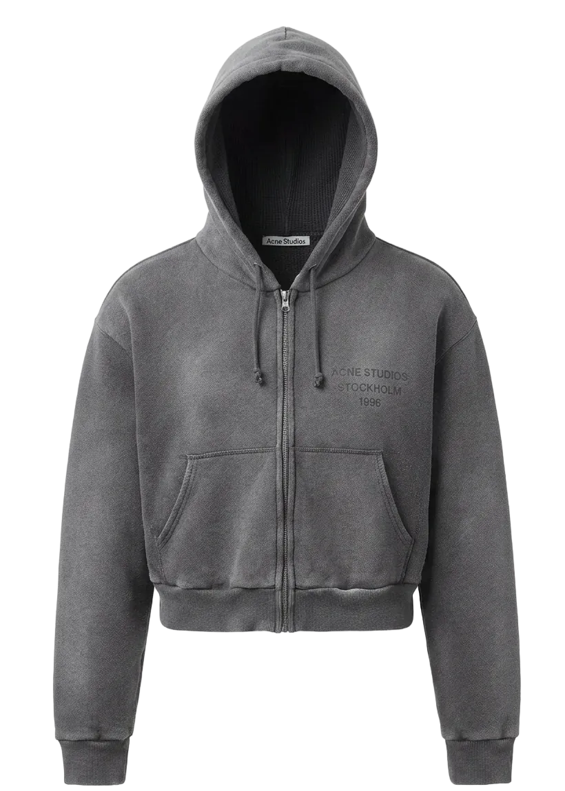 Sprayed zip hoodie