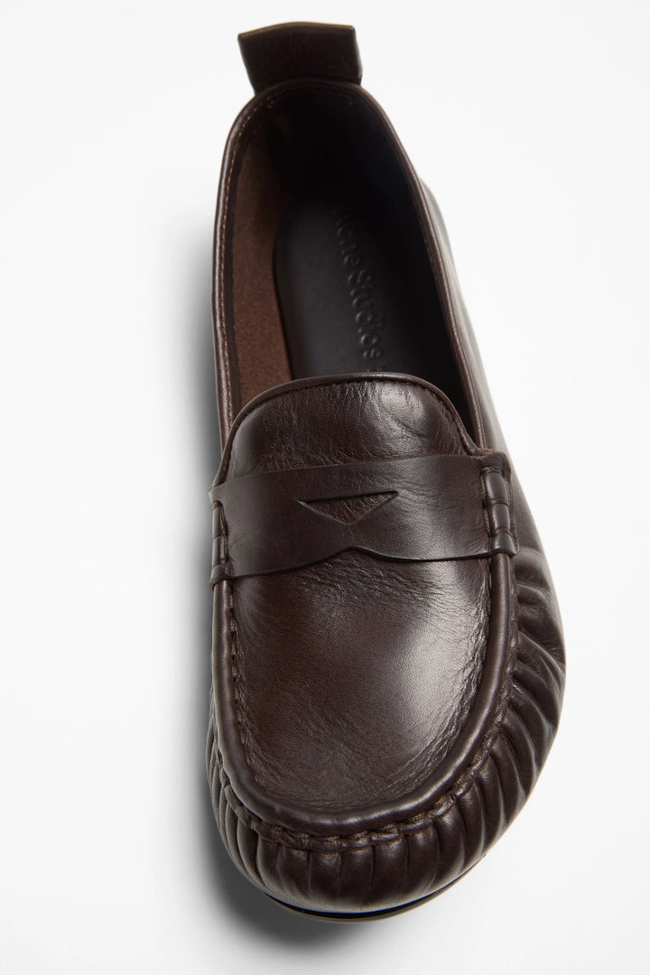 Leather loafers