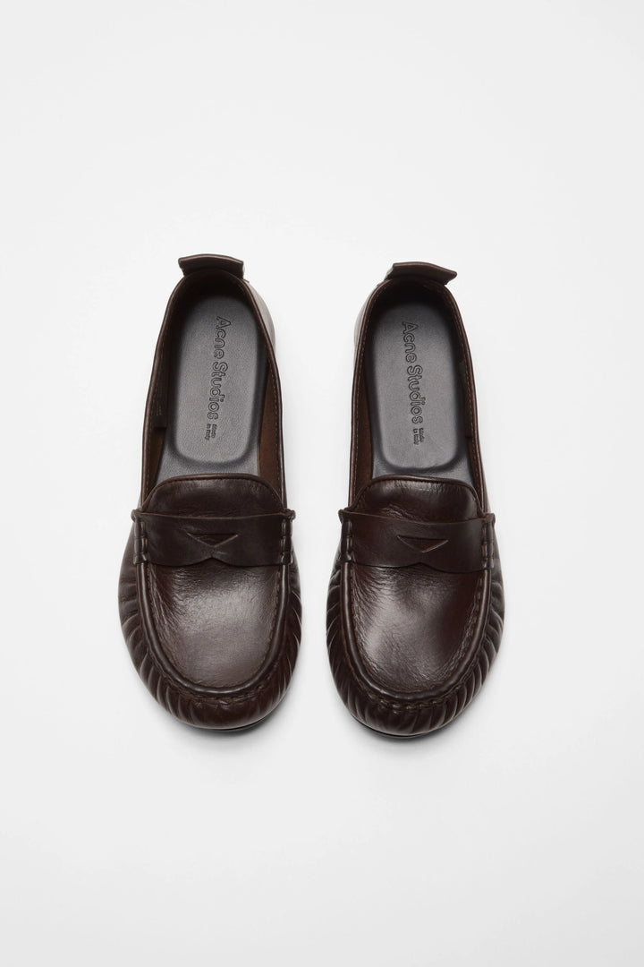 Leather loafers