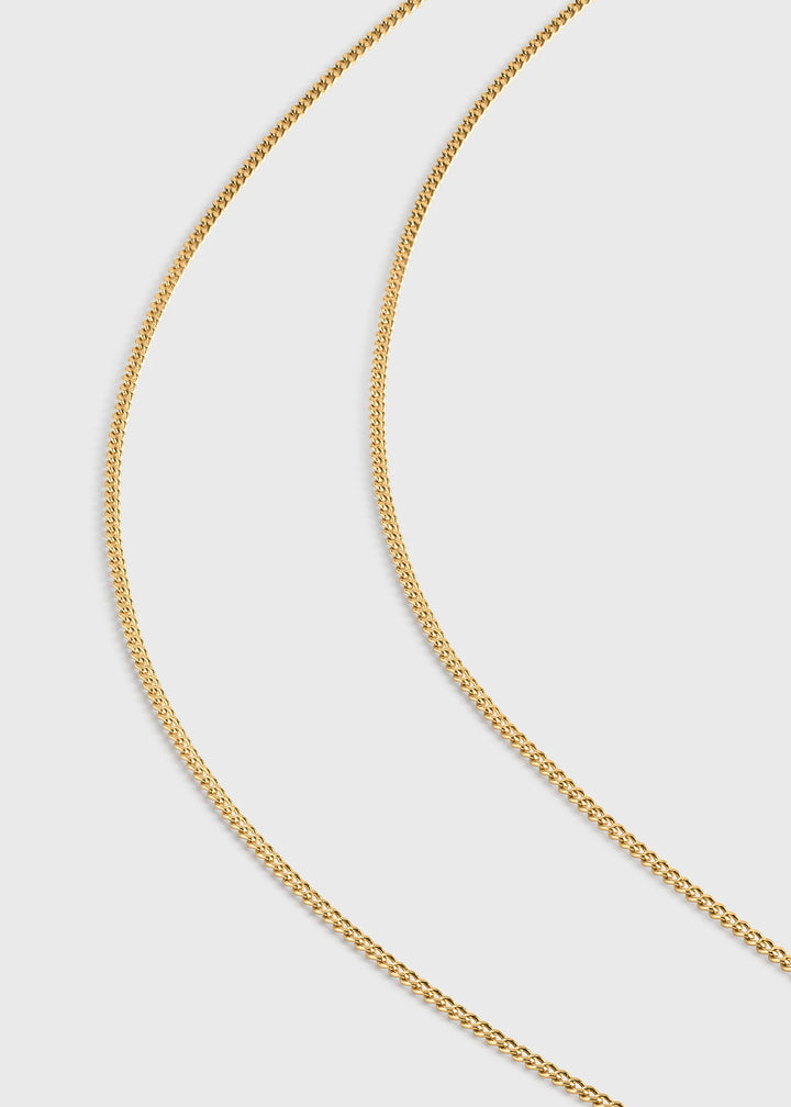 Long faux pearl necklace