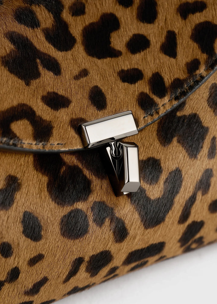Mini T-Lock pony hair clutch