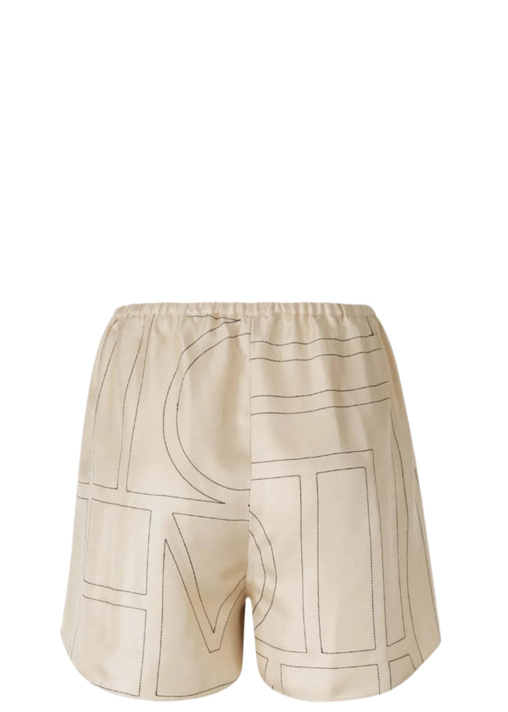 Monogram Silk Pj Shorts