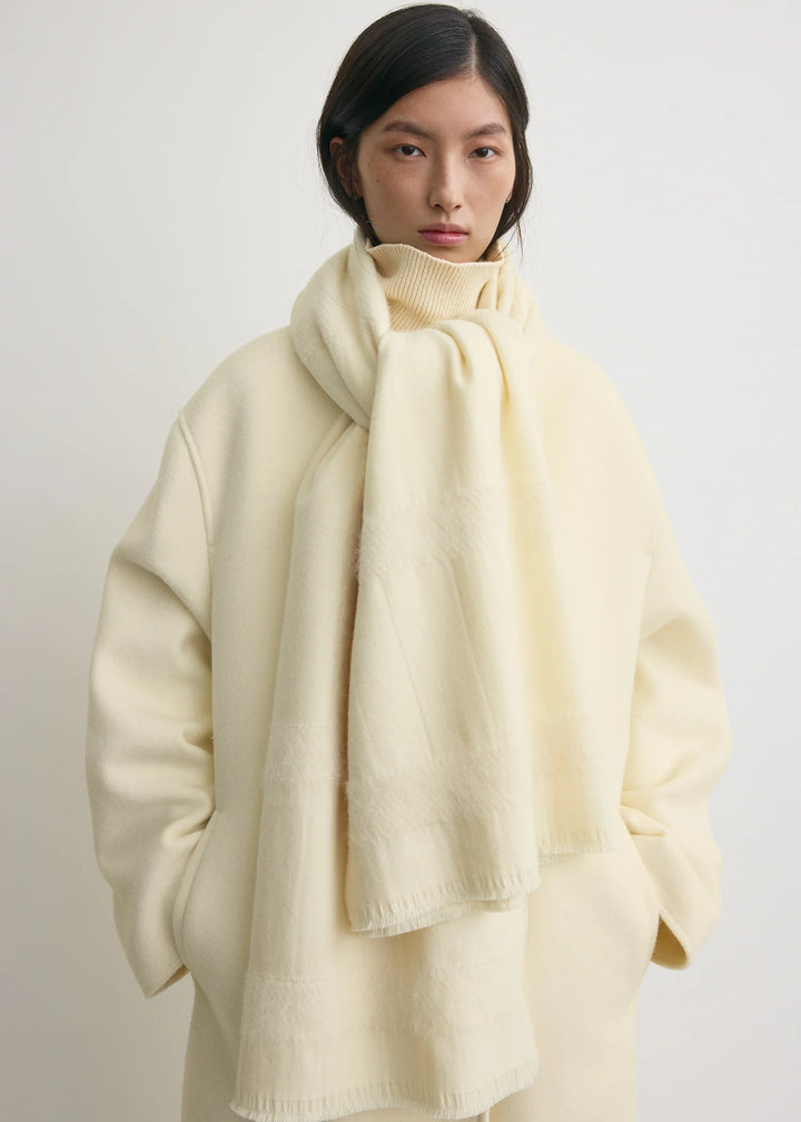 Monogram twill scarf