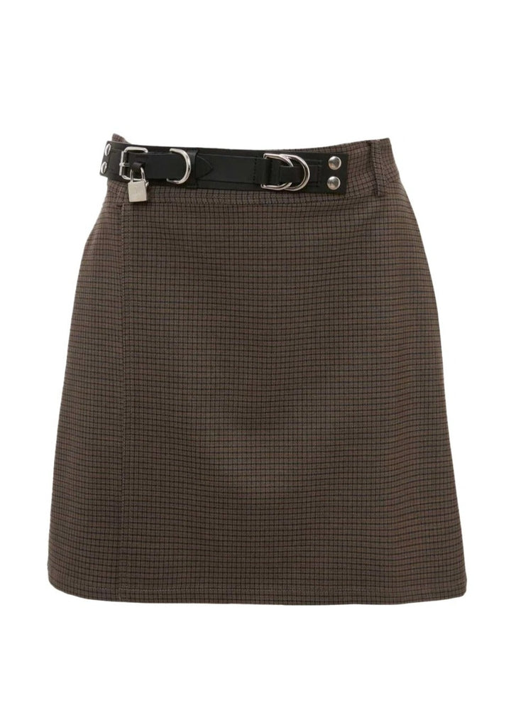 Padlock Strap Mini Skirt