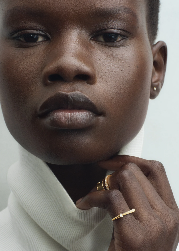 Signet Diamond Midi Ring 18kt