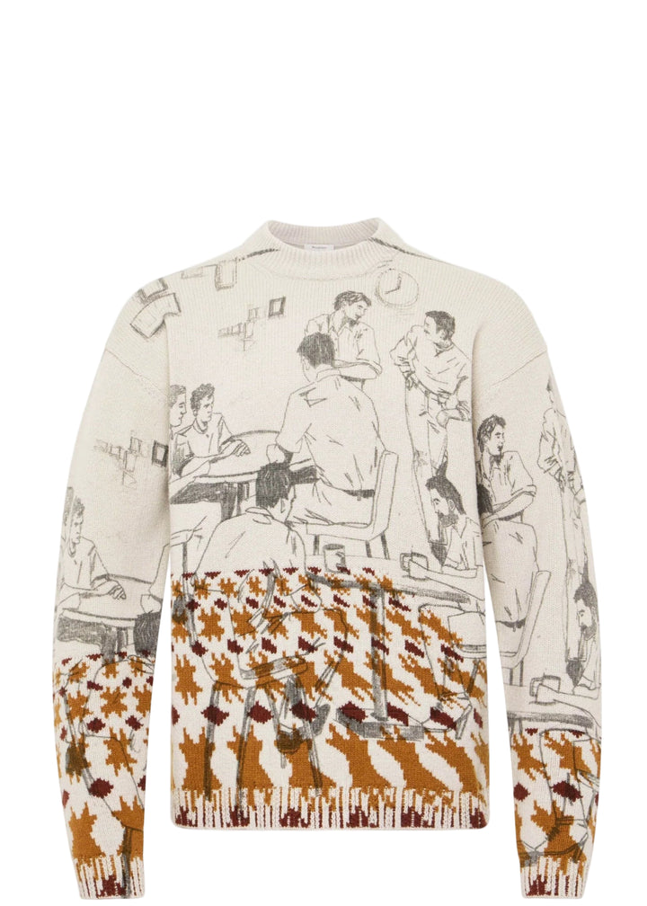PRINT JACQUARD JUMPER