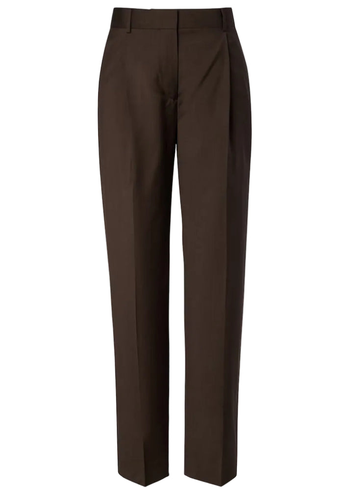 Pleated Straight Trousers