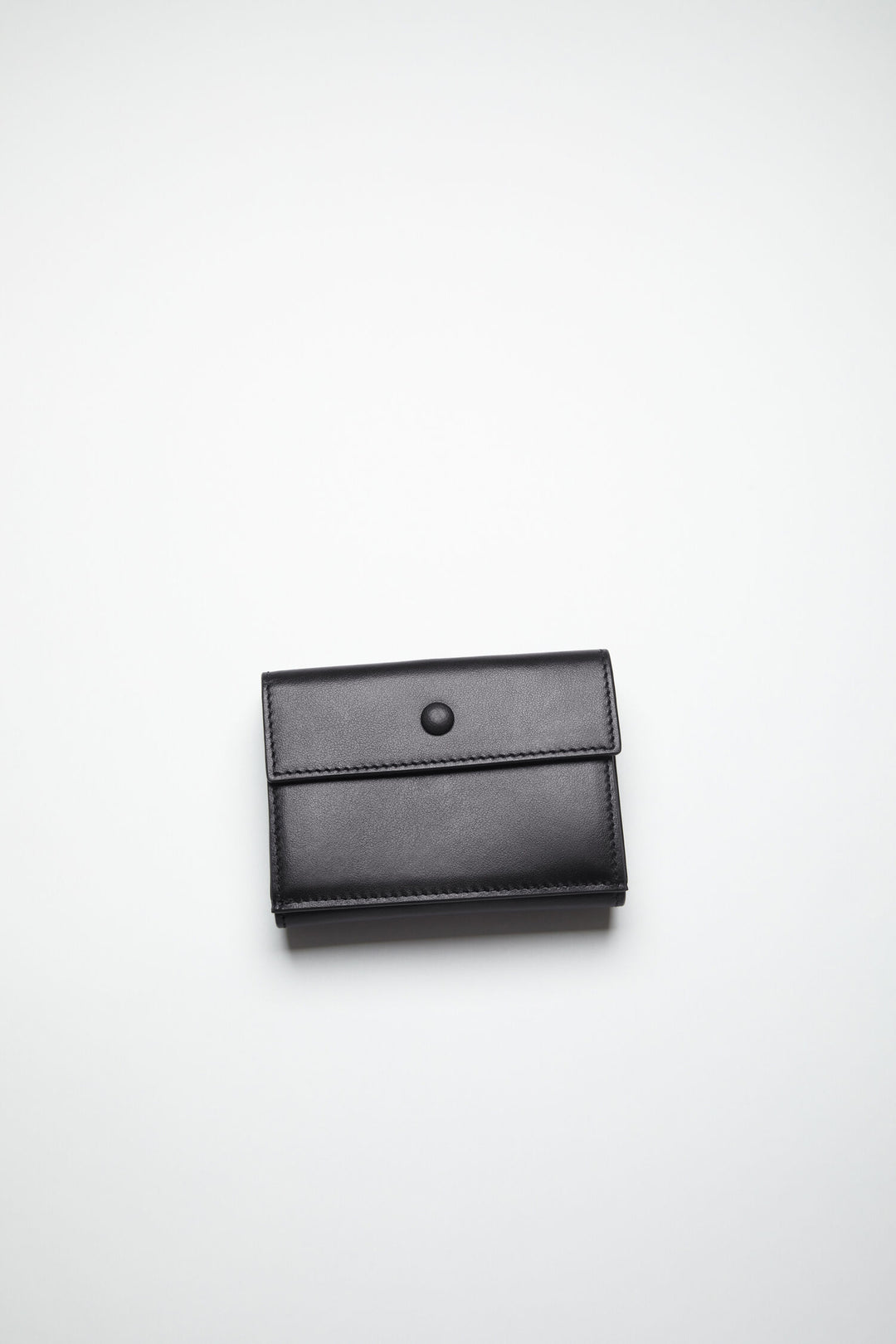 Folded leather wallet