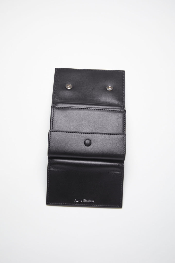 Folded leather wallet