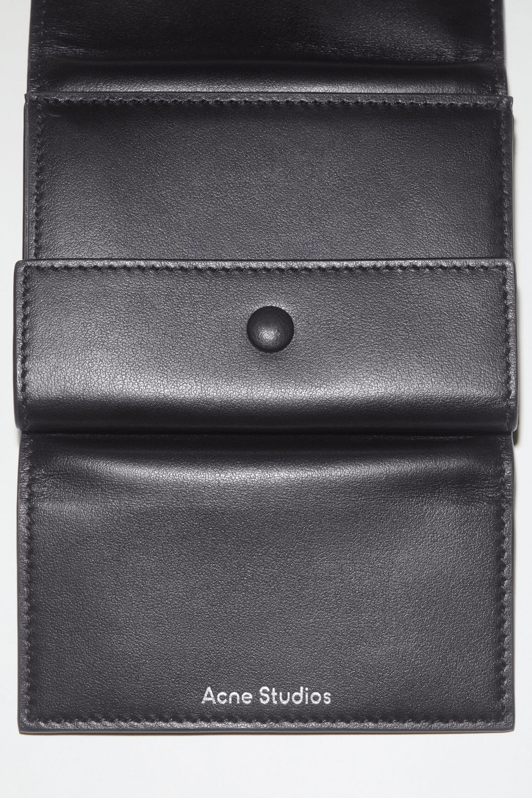 Folded leather wallet