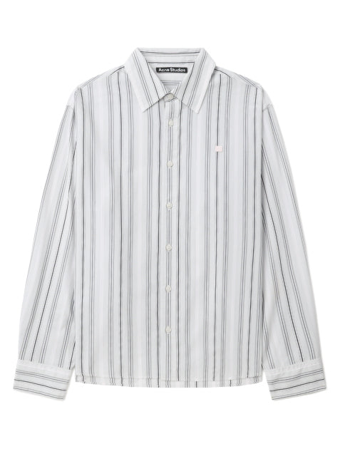 Stripe button-up shirt