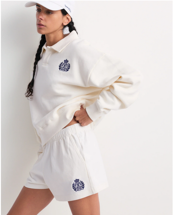 Elfa NY Crest Embroidered Open Polo