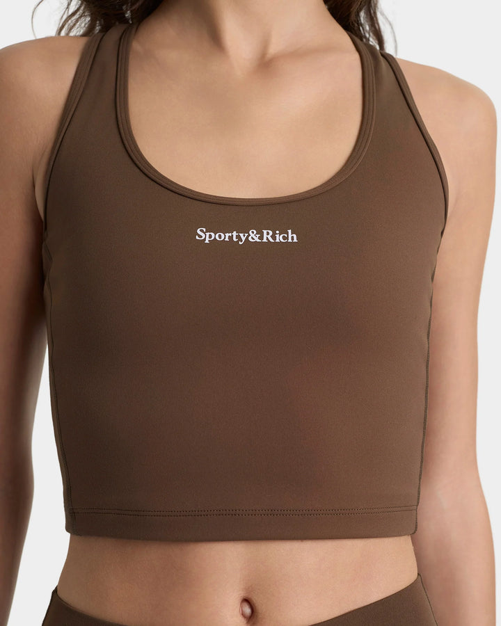 Serif Logo Sports Tank