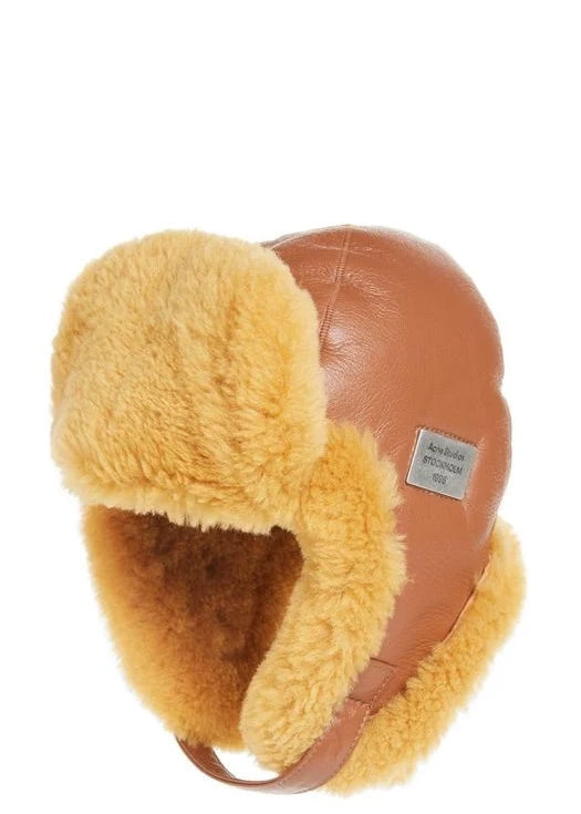 Shearling hat