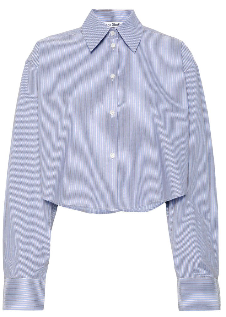 Shirt jacquard pinstripe