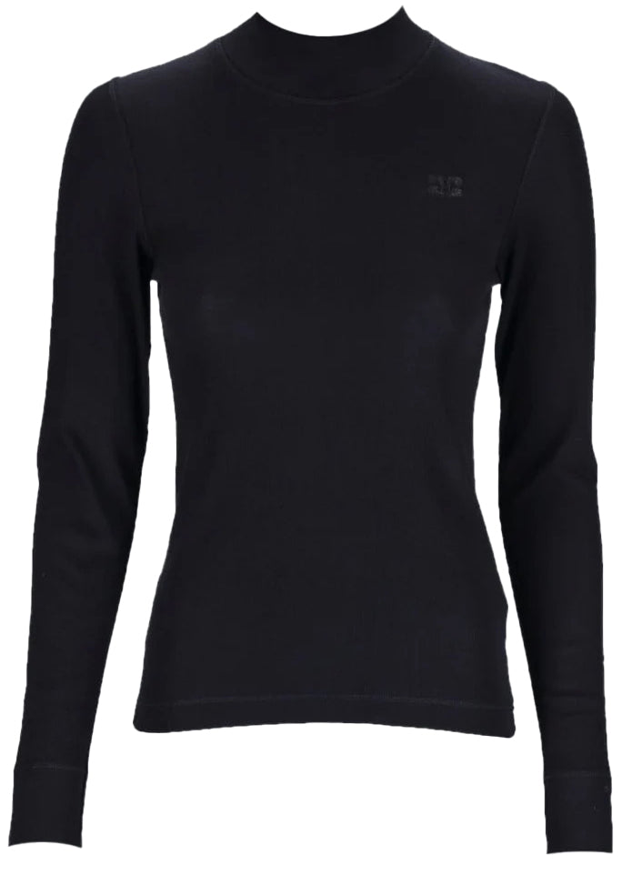 Soft Cotton Rib Long Sleeve T-Shirt