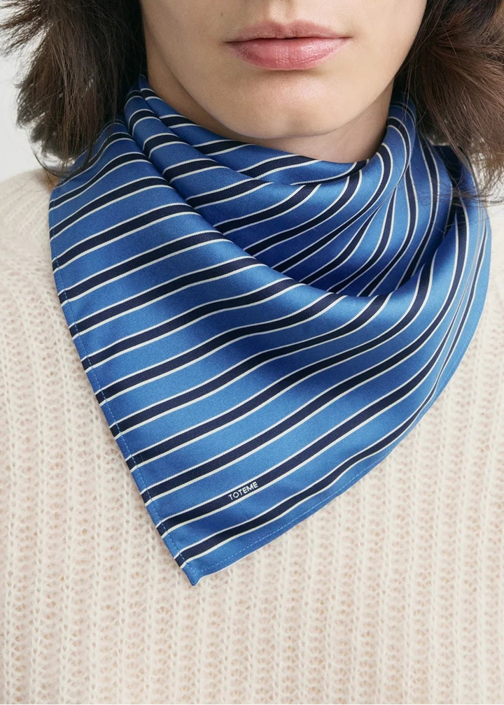 Striped Silk Scarf