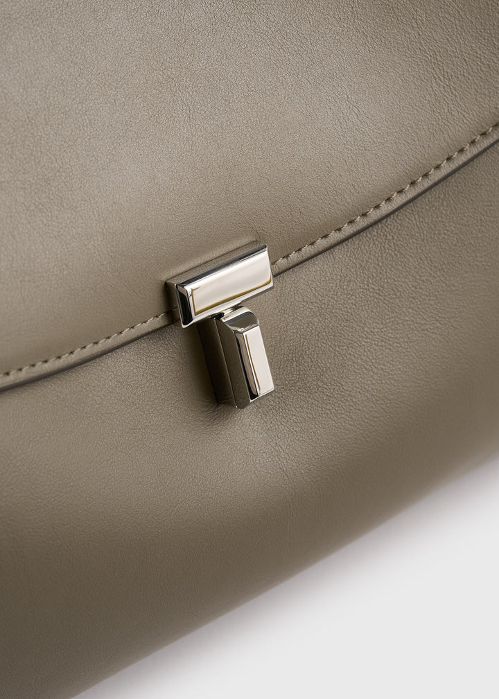 T-Lock leather satchel