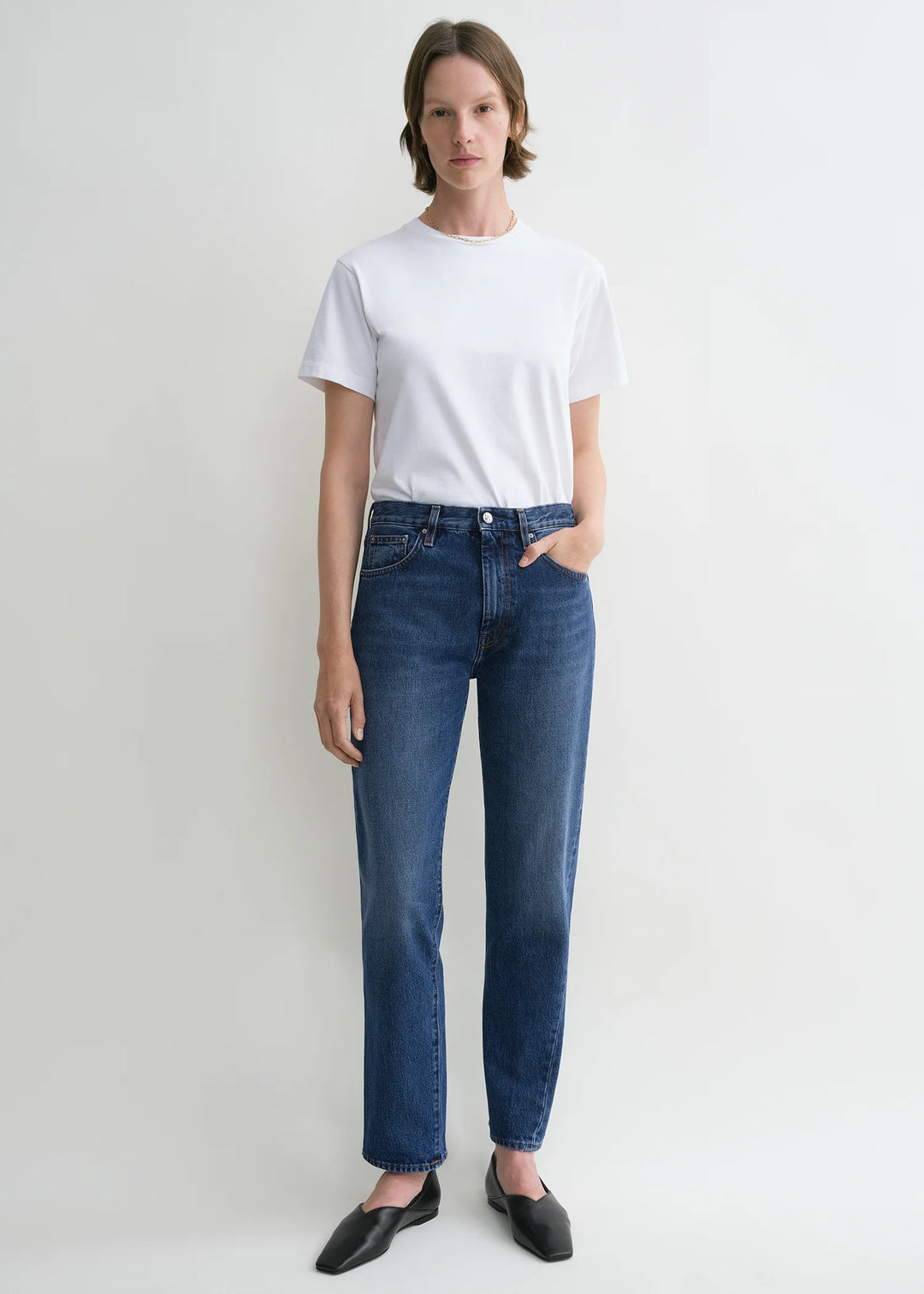 Twisted seam denim