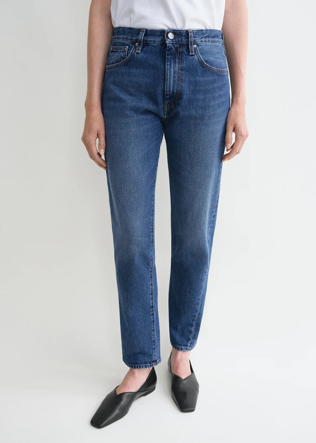 Twisted seam denim