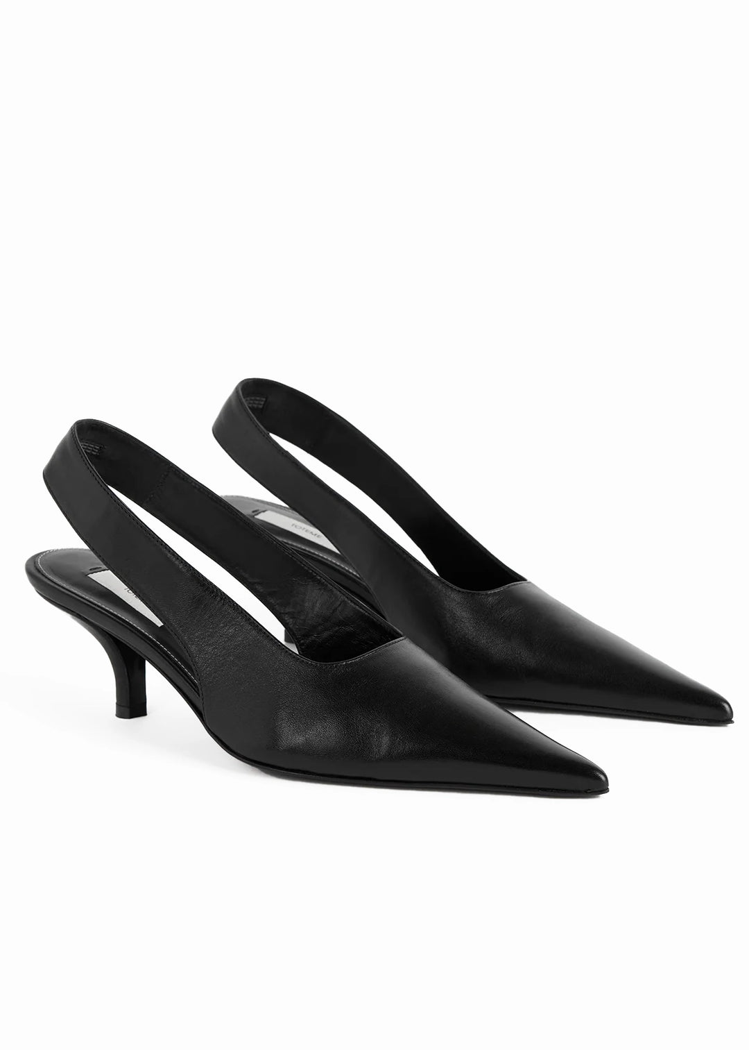 Classic leather slingbacks