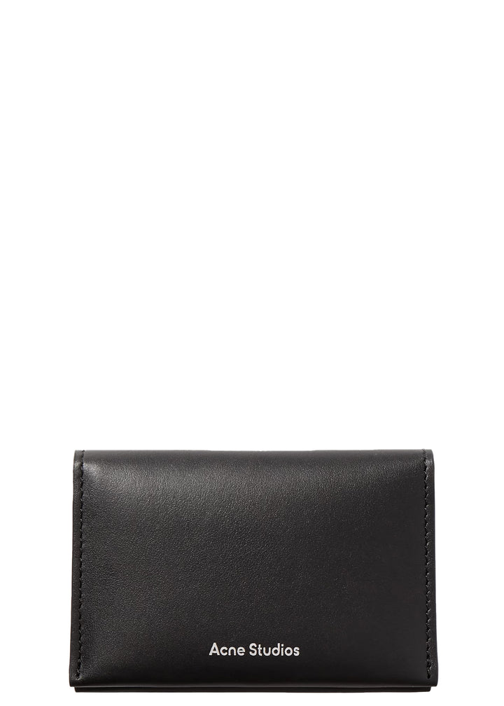 Folded leather wallet