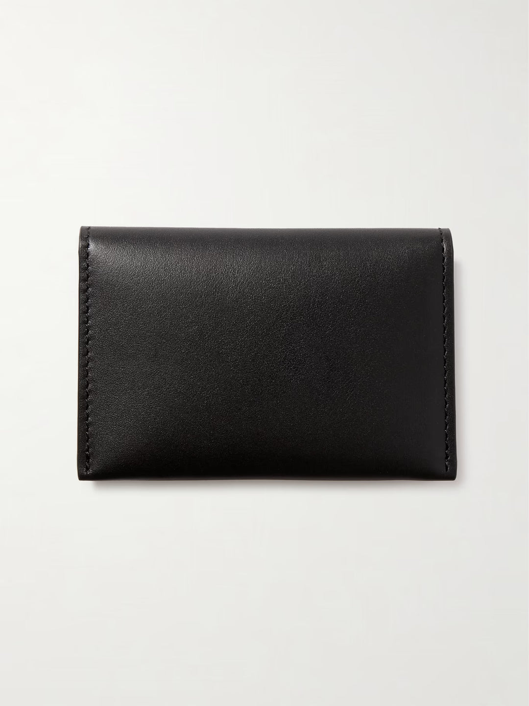 Folded leather wallet