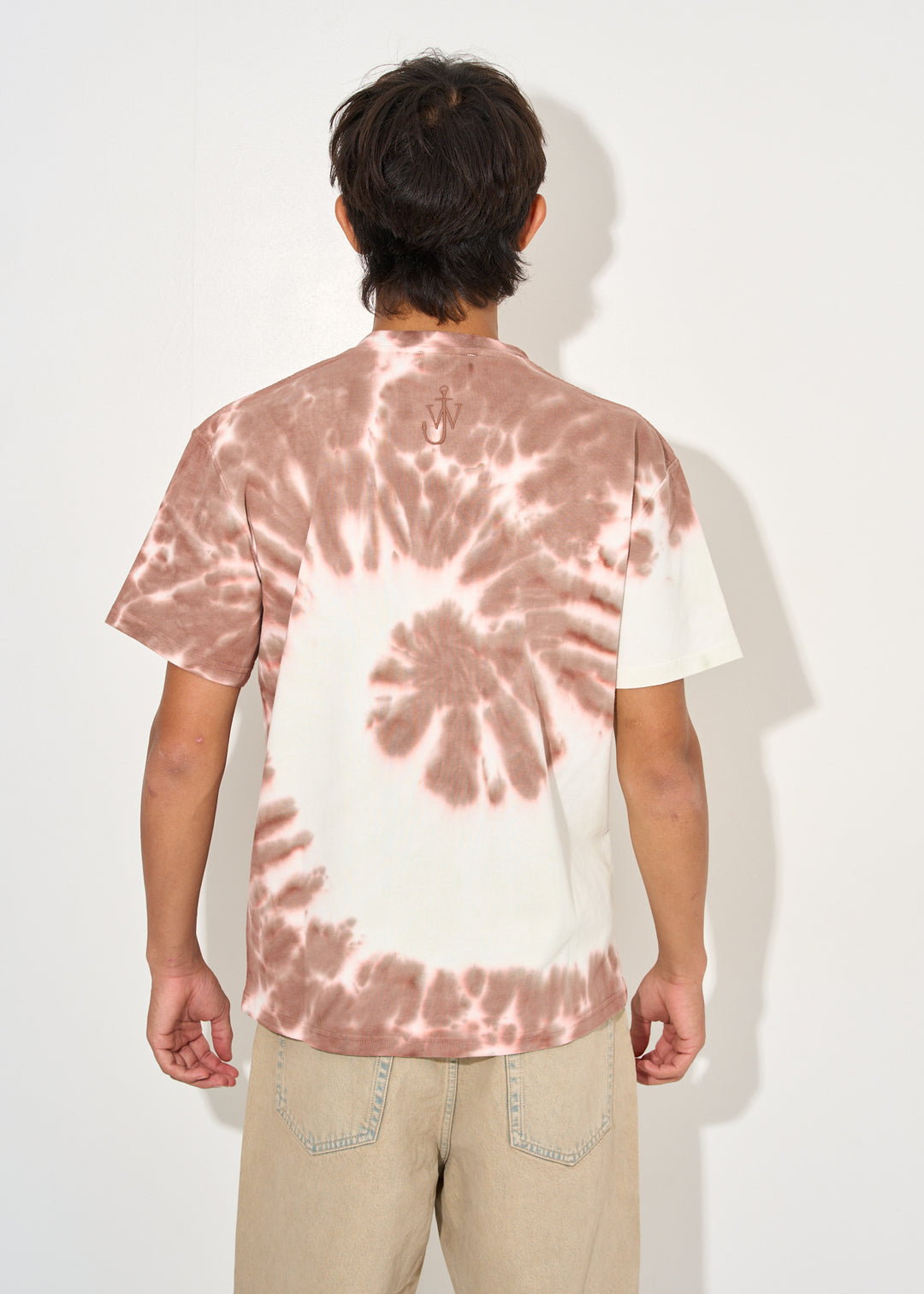 Cat print tie dye t-shirt