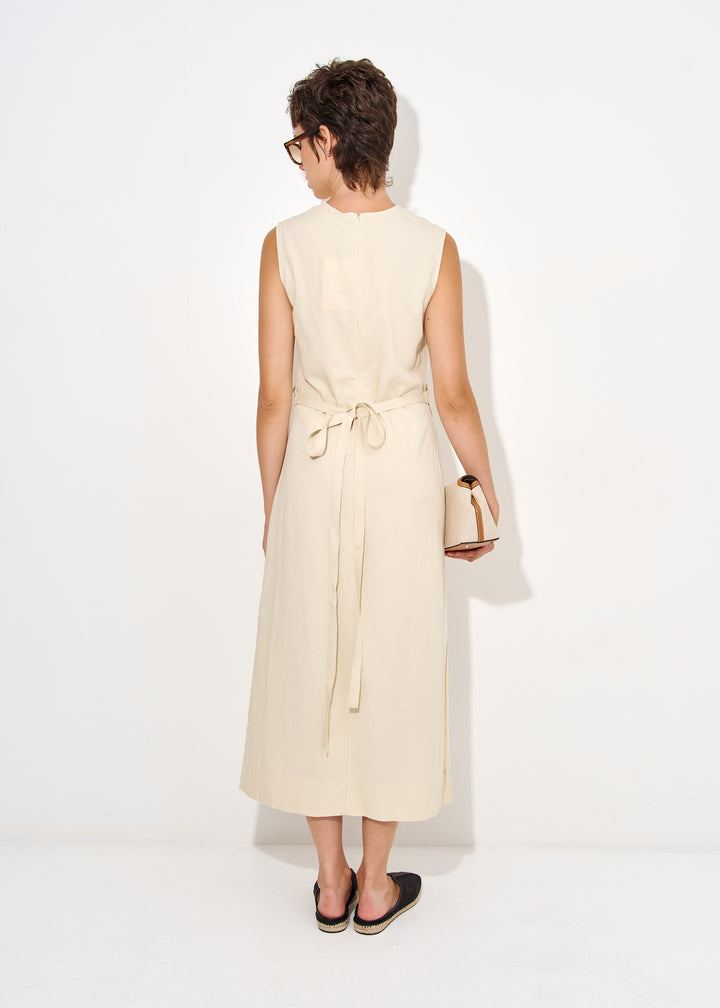 Fluid Tie-Waist Dress