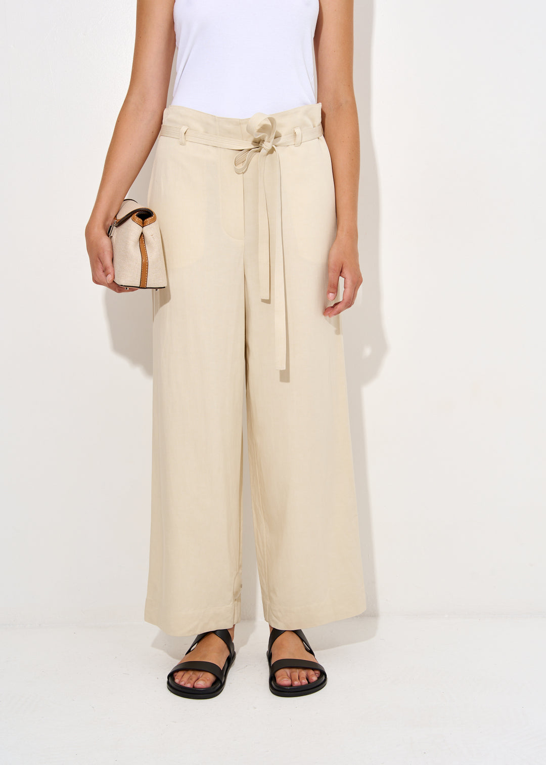 Fluid Tie-Waist Trousers