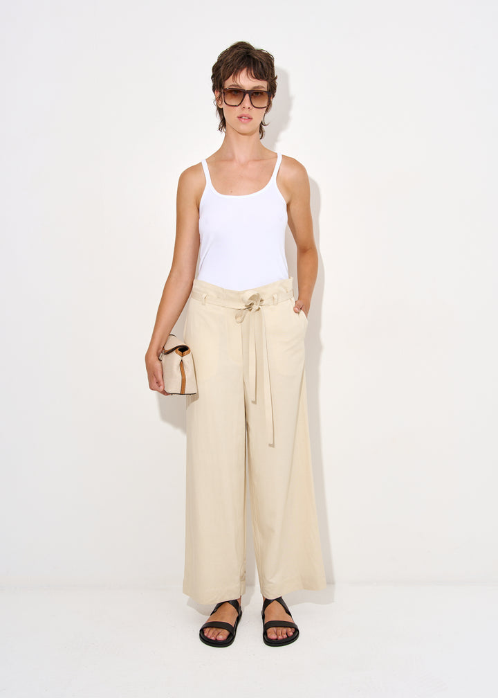 Fluid Tie-Waist Trousers