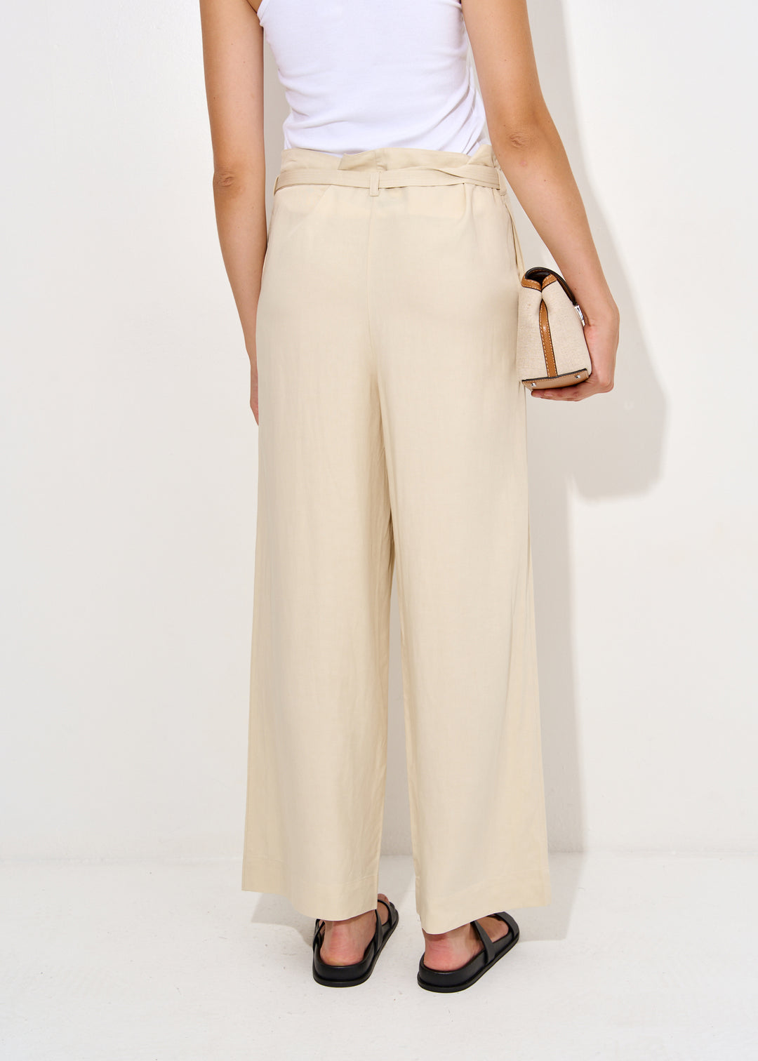 Fluid Tie-Waist Trousers