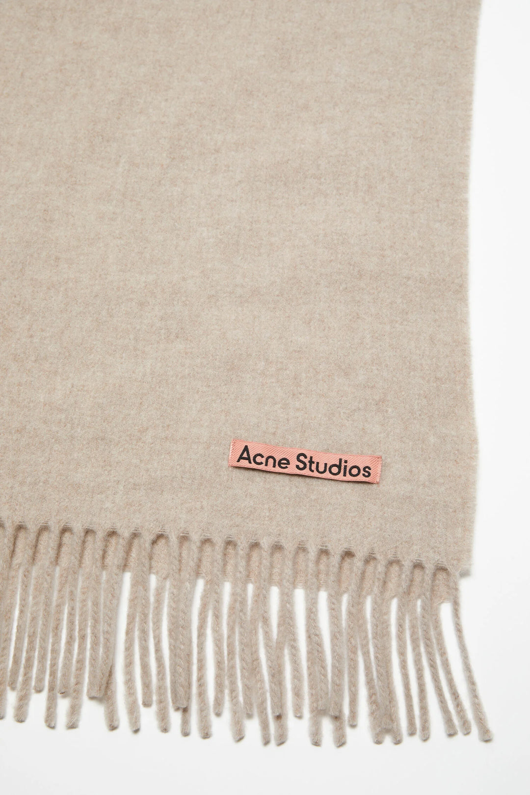 Fringe wool scarf - oversized