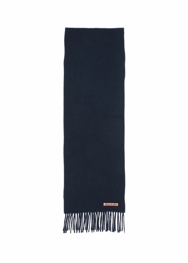Fringe wool scarf - skinny
