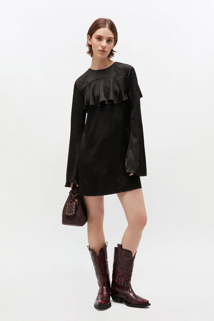 Jacquard Mini Ruffle DRESS