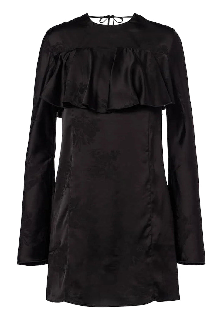 Jacquard Ruffle Dress