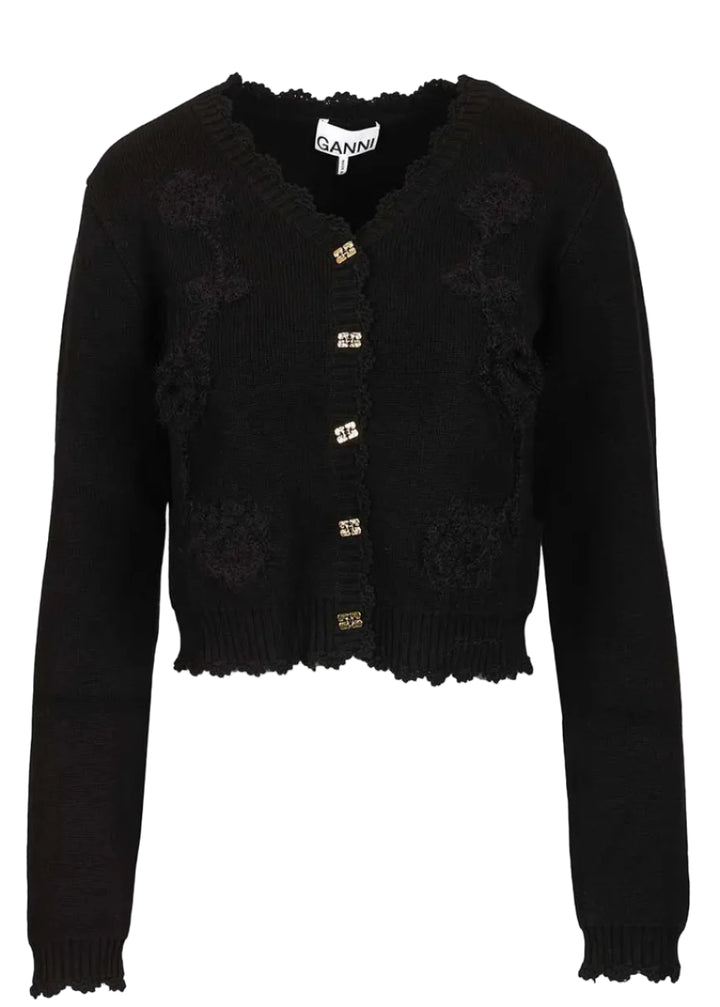 Crochet Applique Cardigan