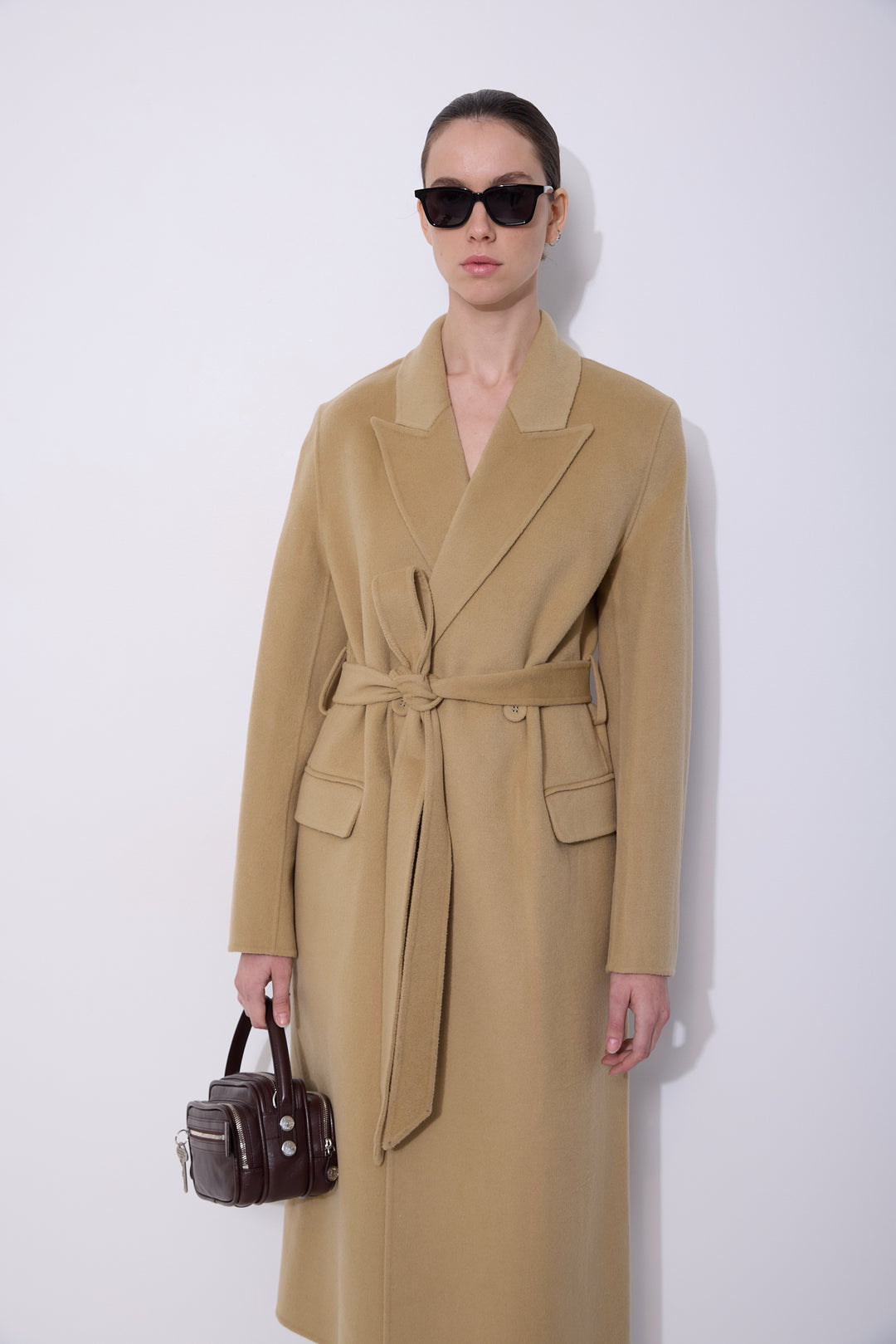 Double-Breasted Cashmere Coat