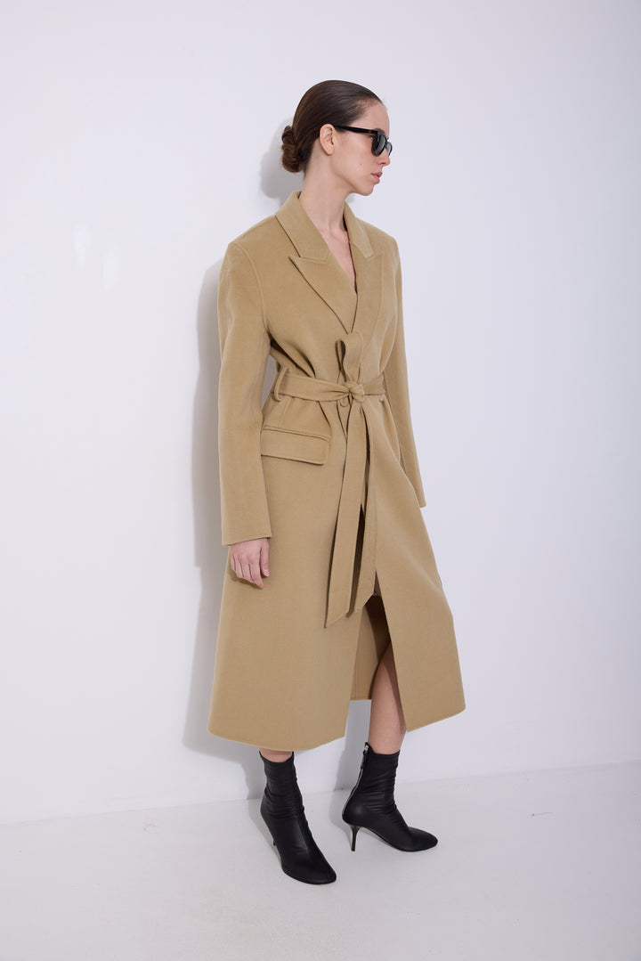 Double-Breasted Cashmere Coat
