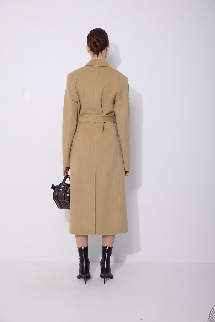 Double-Breasted Cashmere Coat