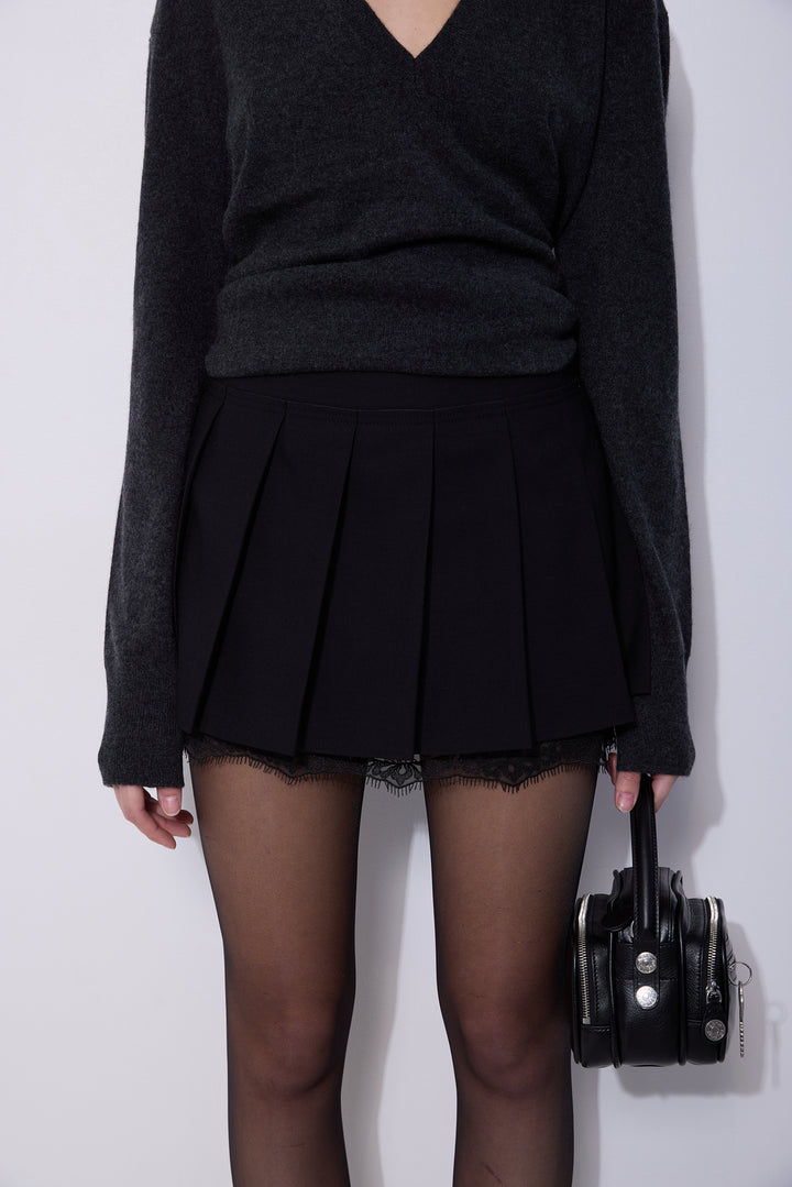 Mini pleated skirt
