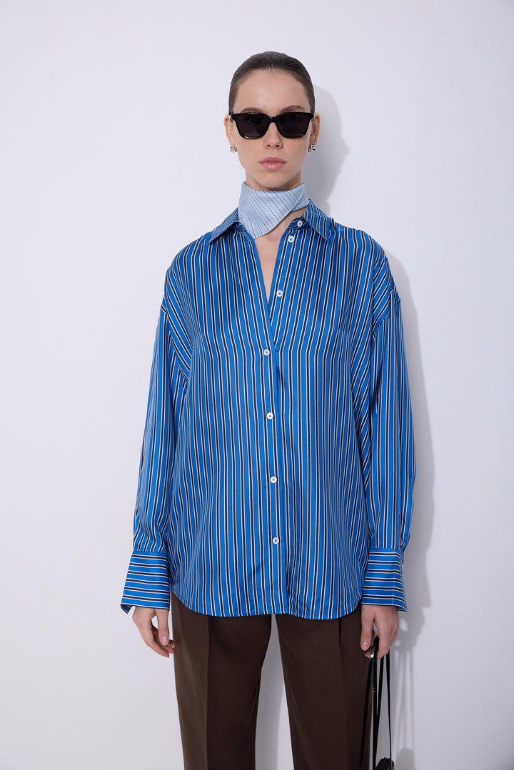 Oversized Striped Shirt