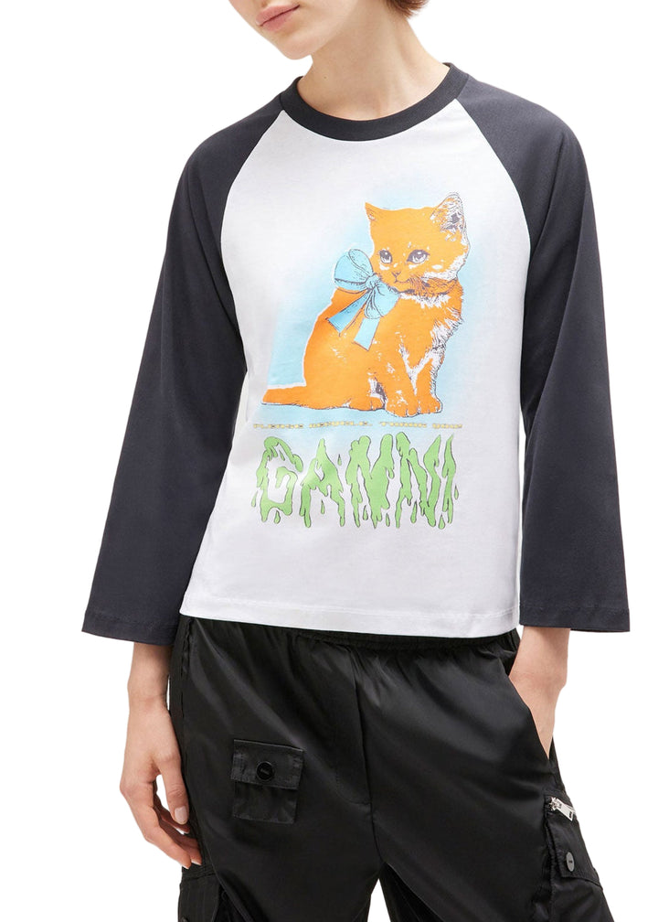 Jersey Kitty Baby Fitted T­ shirt