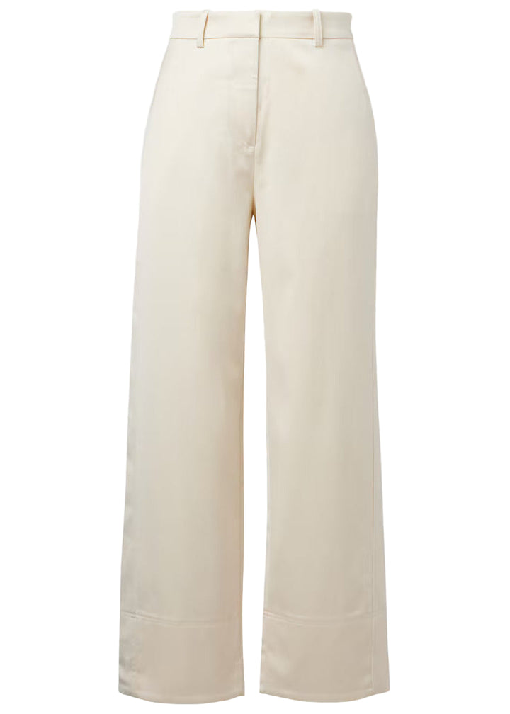 Wide satin trousers