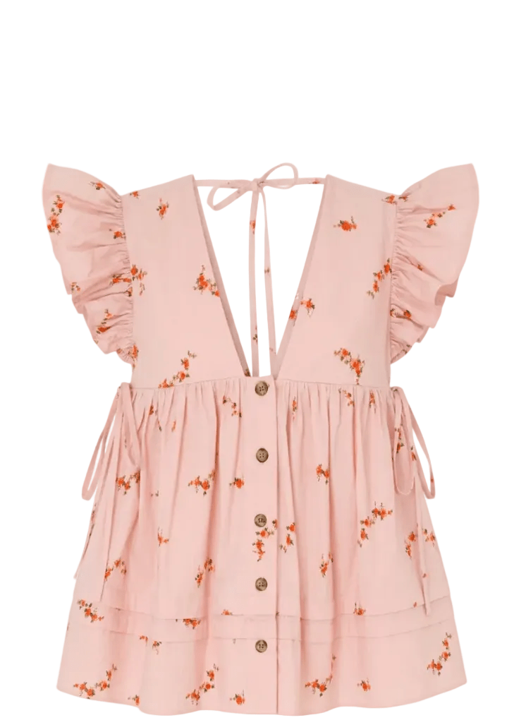 GANNI | Angel Sleeve Blouse | Tops