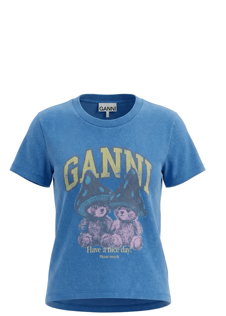 GANNI | Baby Fit Teddy Mushroom T | T-Shirts