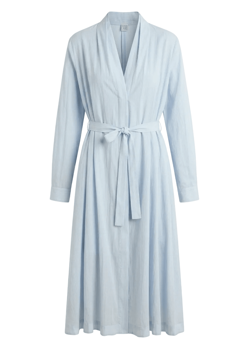 TOTEME | Belted Cotton Voile Dress | Dresses