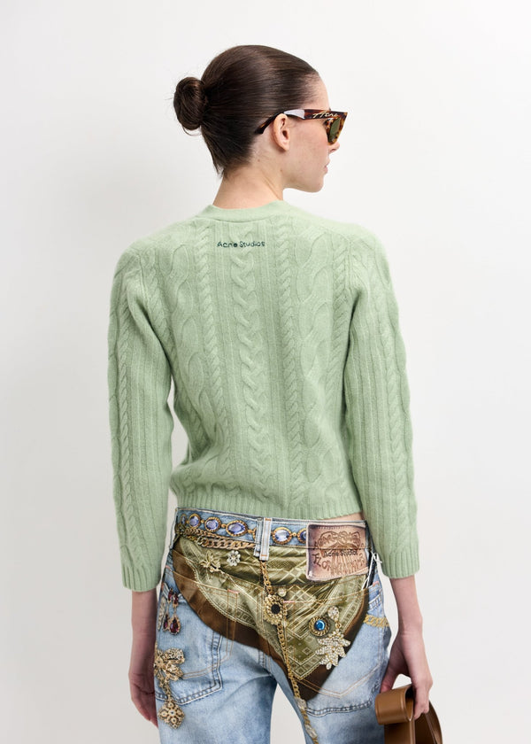 ACNE STUDIOS | Cashmere Cable-Knit Cardigan | Knitwear