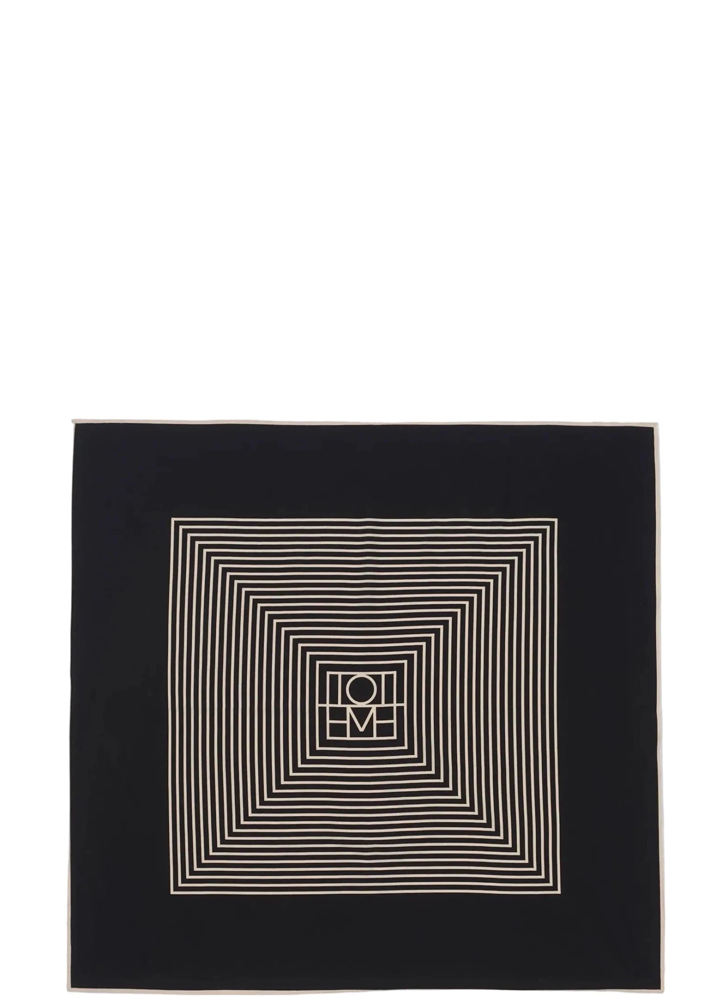TOTEME | Centered Monogram Silk Scarf | Accessories